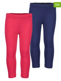 Blue Seven 2er-Set: Leggings In Pink/ Dunkelblau