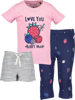 Blue Seven Set T-Shirt + Cap + Shorts