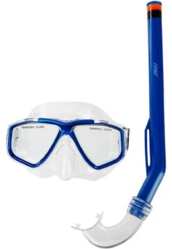 Taucherbrille Und Schnorchel Für Jugendliche Cruz Flamenco Beach Jr. Diving Set In Navy