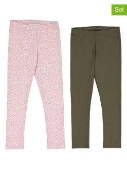 2er-Set: Leggings In Rosa/ Khaki