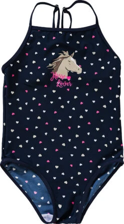 Kinder Badeanzug Mit UV-Schutz, Pferde Von SALT AND PEPPER