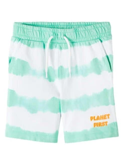 NAME IT Shorts In Grün/ Weiß