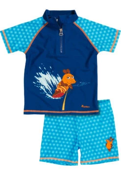Playshoes UV-Schutz Bade-Set DIE MAUS In Marine