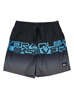 Quiksilver Badeshorts In Schwarz/ Hellblau