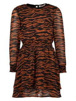 Vingino Kleid "Pleun" In Orange/ Schwarz