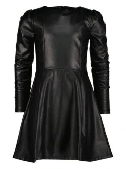 Vingino Kunstlederkleid "Patricia" In Schwarz